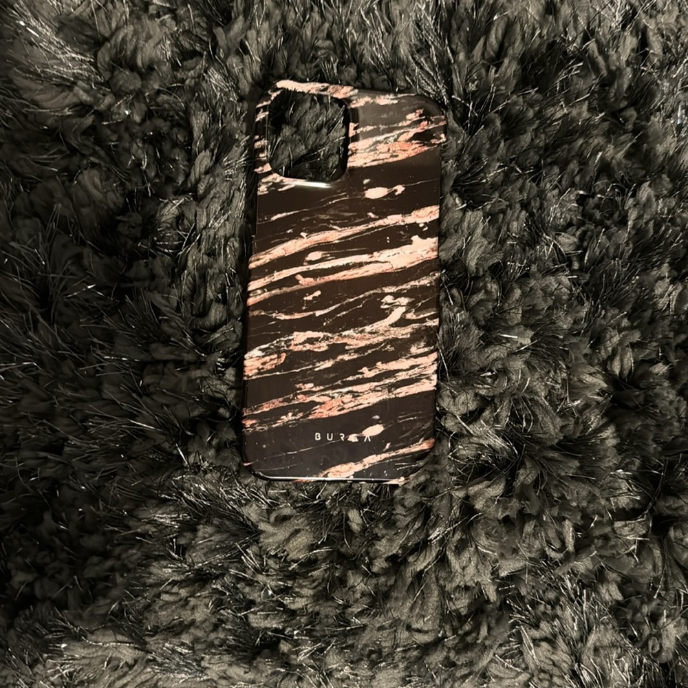 Burga Rose Gold Marble iPhone 12 and 12 pro Phone Case - Picture 2 of 3